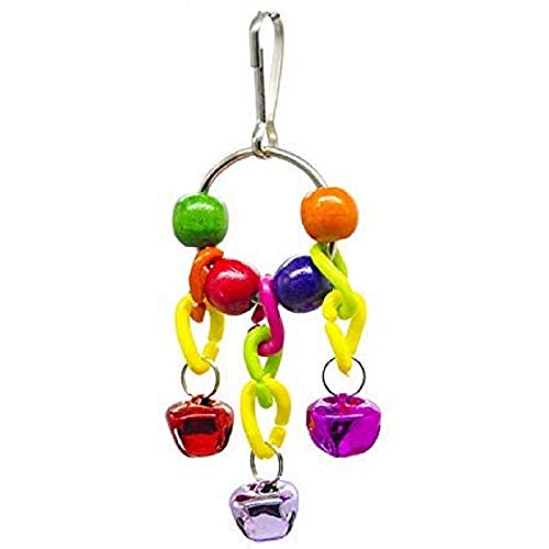 [Australia] - Bird Toys Parrot Swing Toys - 16 PCS Birds Parrot Toys Bird Cage Toys Bird Swing Toys Bird Swing Toys Chewing Toys with Bells Toys Handmade for Finches Small Parrots Parakeets Cockatiels Conures 