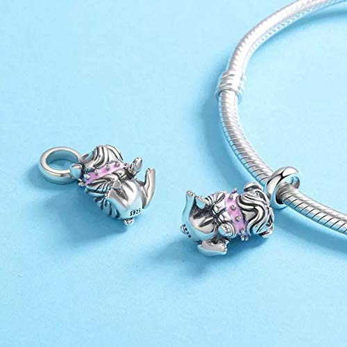 [Australia] - Love Dog Charm 925 Sterling Silver French Bulldog Charm Puppy Pet Dog Animal Charms for Dog Lovers Love dog - Bulldog Pendant 