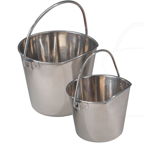 ProSelect Stainless Steel Flat Sided Pet Pail 1-Quart - PawsPlanet Australia