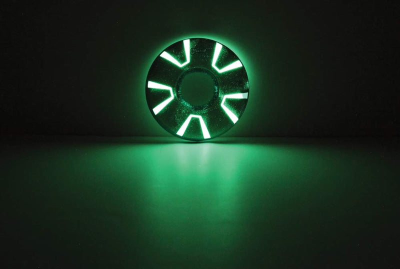 Chuckit! Max Glow Zipflight Fetch Frisbee Glow In The Dark Dog Toy Illuminated Disc - Medium (21 cm) 21cm - PawsPlanet Australia