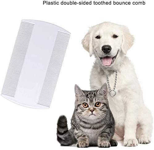 A1SONIC® White Durable Double Sided Nit Combs for Head Lice Detection Comb with Holder (Also Ideal for Pet Flea) its removes Nits, Lice and Fleas and Eggs - PawsPlanet Australia