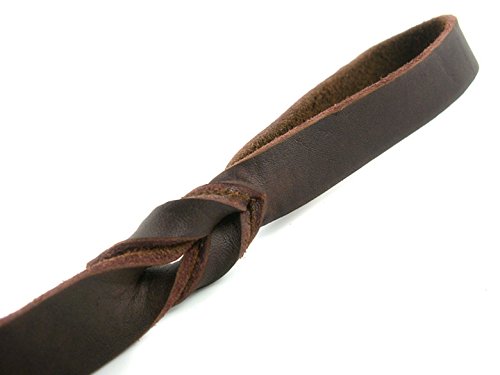 [Australia] - COCOPET - Best for Medium and Large Dogs - Heavy Duty Soft Oily Genuine Leather Dog Training Leash 3ft Long Braid 