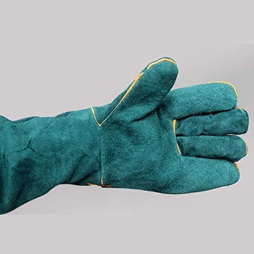 Nomo NFF-58 Pet Bite-proof Gloves Animal Handling Gloves Strengthen Leather Pet Reptile Handling Gloves Bite Resistant Protection Gloves for Dog Cat Bird Snake Parrot Lizard Reptile Bathing Grooming - PawsPlanet Australia