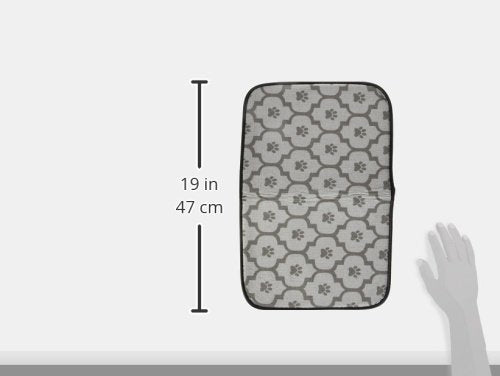 [Australia] - Bone Dry Machine Washable, Ultra Absorbent Pet Mat Lattice Gray Small 