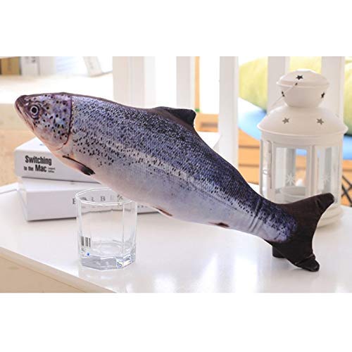 [Australia] - 20CM Pet Fish Pillow, Fish Cat Toy Dog Chew Toy Cats Dogs Plush Toy Pet Chewing Plush Toys Fish Shape Toy Doll Interactive Toys for Cat Supplies 