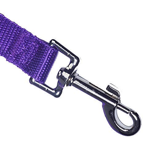 [Australia] - Siumouhoi Dog/Puppy Obedience Recall Training Agility Lead-15 ft 20 ft 30 ft 40 ft 50 ft Long Leash -for Training Leash, Play, Safety, Camping,or Backyard 15Feet Purple 