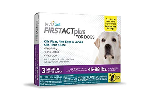 TevraPet FirstAct Plus Flea & Tick Prevention for Dogs Large 45-88 lbs - PawsPlanet Australia