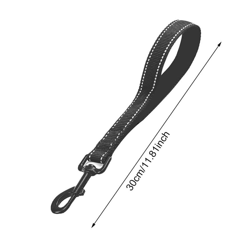 2 x Short Dog Leashes with Padded Handle 30cm Nylon Leash Heavy Duty Training Leashes for Medium or Extra Large Dogs Safety Training Walking Medium and - PawsPlanet Australia