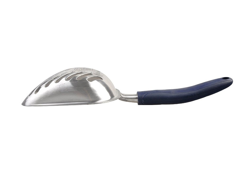 [Australia] - Homestead Large Metal Cat Litter Box Scoop, Stainless Aluminum Alloys,L13.8 xW5.5 xH1.8,Navy Blue Handle 