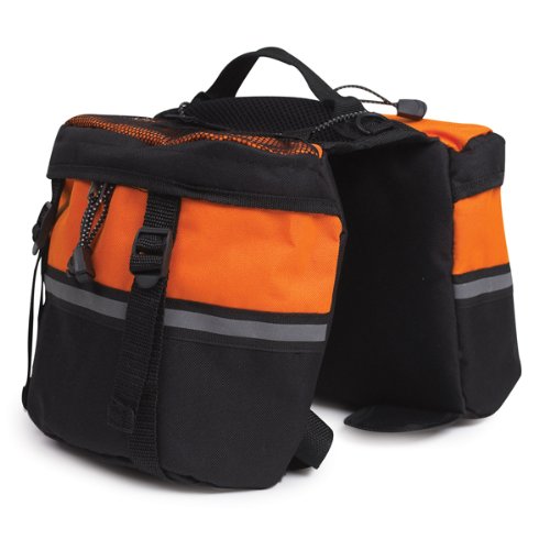 [Australia] - Zack & Zoey Pet Day Tripper with Storage Pouches, Large, Orange l 