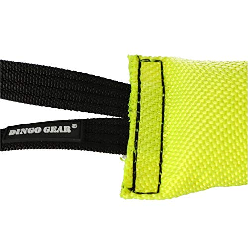 DINGO GEAR Firehose Bite Tug Strong Dog Toy, Yellow, 0.18 kg - PawsPlanet Australia