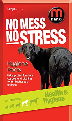 Mikki Dog Hygiene Pant Knickers and Period Pads for Female Bitches on Heat, In Mating Season - Large Hygiene Pants - PawsPlanet Australia