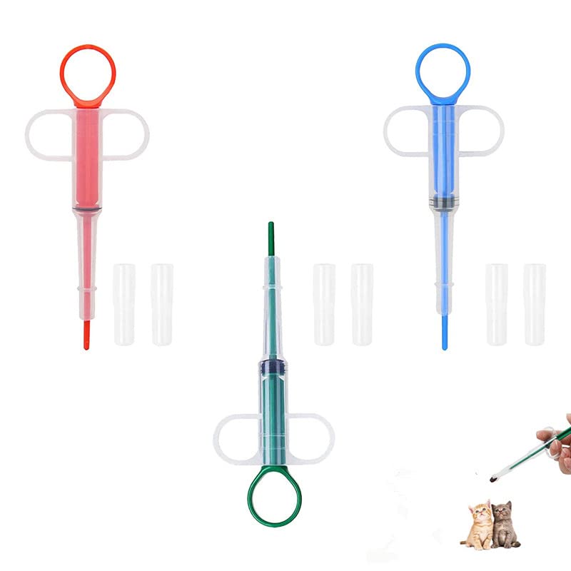 Pack of 3 tablet dispensers for cats, tablet dispensers for cats, Trojan cats, Guardacid tablets for cats, Pill Assist for cats, Easy Pills for cats, tablet feeders with soft tips for cats and dogs - PawsPlanet Australia