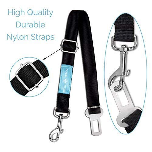 Dog Seat Belt Pet Dog Cat Car Seatbelt Safety Tether - 2 Pack - Adjustable Harness Belts Pet Leash - Heavy Duty Nylon Seatbelts - Universal Fit Cars Truck SUV - PawsPlanet Australia