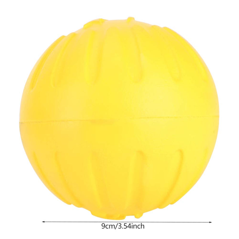 Dog Toys Balls Solid Portable Durable EVA Yellow Solid Bite Resistant Floating Pet Dog Training Ball Chew Toys Rubber Indestructible Durable Tough - PawsPlanet Australia