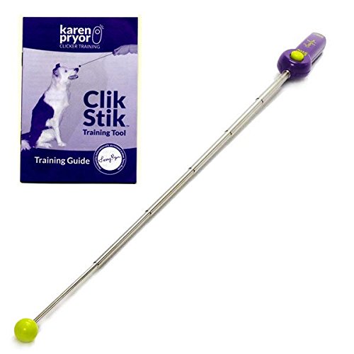 Karen Pryor Clicker Training Terry Ryan Clik Stik for Pet Training Purple - PawsPlanet Australia