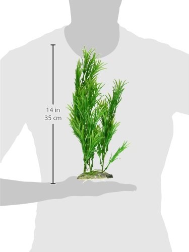 [Australia] - Uxcell Plastic Slender Leaves Plant Decor, 11.8-Inch Long, Green 