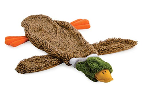 Ancol Pet Products Floppet Duck Unstuffed With Squeak Toy, 51 cm, 0.2 kg - PawsPlanet Australia