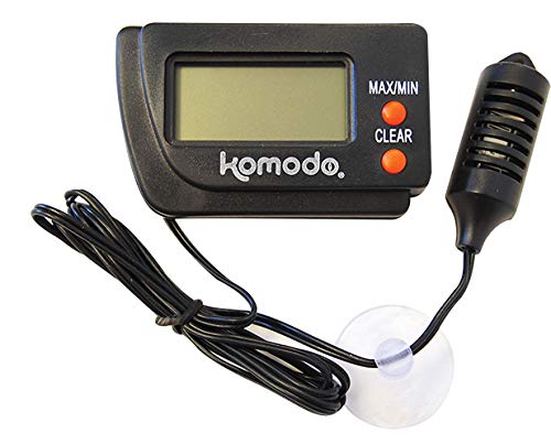 Komodo Digital Hygrometer, Digital Hygrometer for Reptile Habitats - PawsPlanet Australia