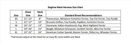 [Australia] - Dogline Nylon Mesh Harness S(N 10" G 12"-17") Hot Pink 