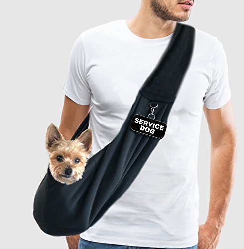 WORKINGSERVICEDOG.COM EZ-Sling Small Service Dog Sling Carrier - Includes Five Service Dog Law Handout Cards - PawsPlanet Australia