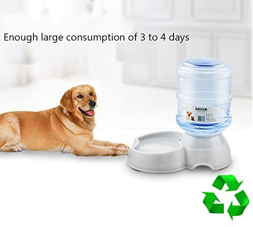 [Australia] - Old Tjikko Dogs Water Dispenser,Water Bowl for Dogs,Pet Water Dispenser,Automatic Dog Water Bowl Cat Water Dispenser Dog Drinking Fountain,1 Gallon (Water Dispenser) 