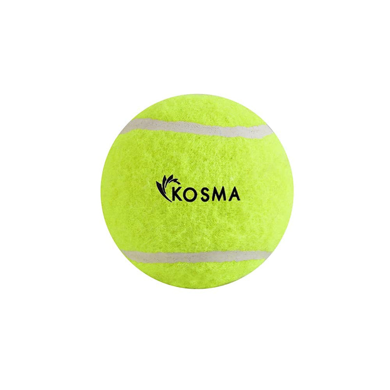 Kosma Set of 12Pc Tennis Dog Balls | Dog Toy Ball | Soft Rubber Tennis Balls for Beginners | Sturdy & Durable | Great for Lessons, Practice (With mesh carrying bag - Fluorescent Yellow) - PawsPlanet Australia