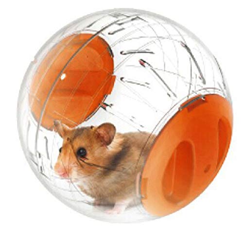 JUILE YUAN Hamster Exercise Ball, Silent Hamster Mini Running Activity Exercise Ball 4.72 inch Toy Transparent Hamster Ball Dog Special Toy Ball Small Animals Cage Accessories Blue - PawsPlanet Australia