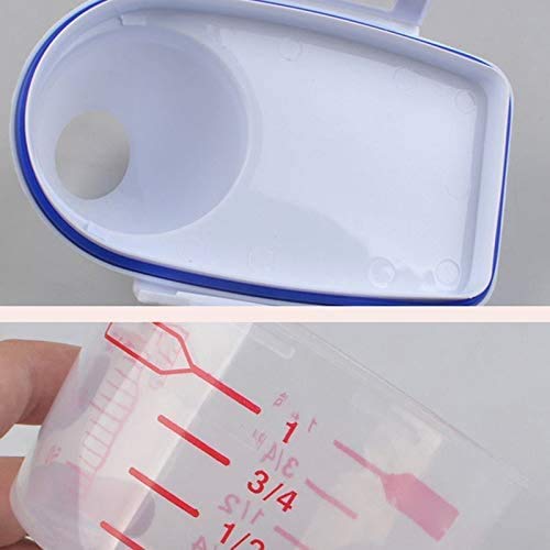 MMBOX Pet Food Storage Dog Food Containers Box Cereal Containers Transparent Store Tank with Measuring Cup - PawsPlanet Australia