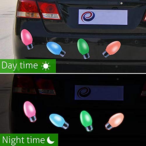 Christmas Lights Automotive Magnet Set, Fun Holiday Refrigerator and Car Decoration Kit with 12 pcs - PawsPlanet Australia