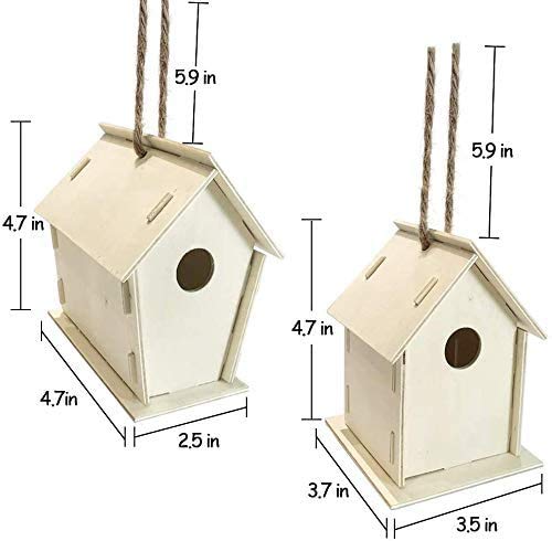 xinxintai Crafts for Kids Ages 4-8 - 2Pack DIY Bird House Kit - Build and Paint Birdhouse(Includes Paints & Brushes) Wooden Arts for Girls Boys Toddlers Ages 3-5 8-12 1 - PawsPlanet Australia