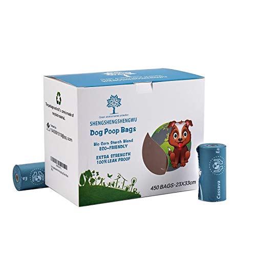 Brands Biodegradable Dog Poop Bags.450bags (15bags Per Roll, 30 Rolls/Pack). blue - PawsPlanet Australia