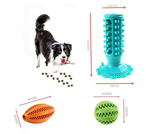 Dog Toy Set Dog Chew Toy Squeak Toys for Dogs Indestructible Dog Toothbrush Toy Dog Puzzle Toy Set Interactive Dog Toys Suitable for Small and Medium Dogs 3 Pack Blue - PawsPlanet Australia