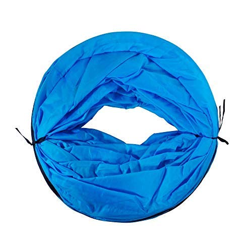Masthome Dog Agility Training Tunnel with 1PC Flying Disks (Dia-60cm,Length-505 cm) Large Dog Tunnels and Tubes with Pegs & Carry Case Best for Dog,Cat,Rabbit - PawsPlanet Australia