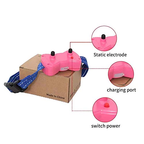 TONGLAN Rechargeable Anti-Barking Collar-a Barking Collar with Buzzer Vibration and Automatic 7-Level Vibration Mode, an Anti-Barking Device That is Harmless to Large, Medium and Small Dogs. (Pink) Green - PawsPlanet Australia