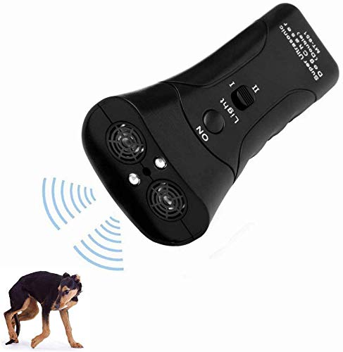 [Australia] - Dog Repeller,Dog Bark Control Device,Anti Barking Deterrents Silencer Stop Barking Bark, Electronic Dog Trainner with LED Flashlight 