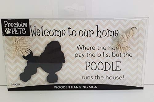 PRECIOUS PETS DOG PLAQUE AND DOG LEAD HOOK PACK, POODLE, FUNNY SIGNS, DOG MUM GIFTS, DOG ACCESSORIES, HOUSE STUFF - PawsPlanet Australia