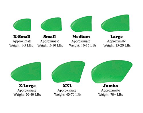 [Australia] - Purrdy Paws 40-Pack Soft Nail Caps for Dogs Claws Green Large 