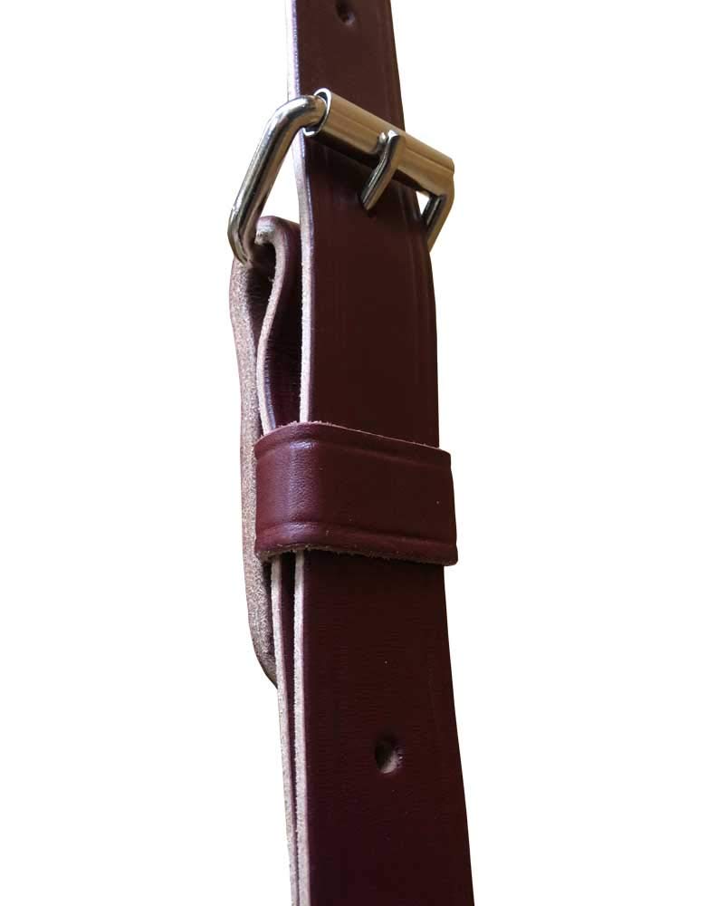 [Australia] - Outfitters Supply Classic Canvas & Leather Horse Or Mule Feedbag, Handmade in Montana USA Leather and Hardware, Adjustable Strap, Solid Molded Leather Bottom with Side Ventilation 