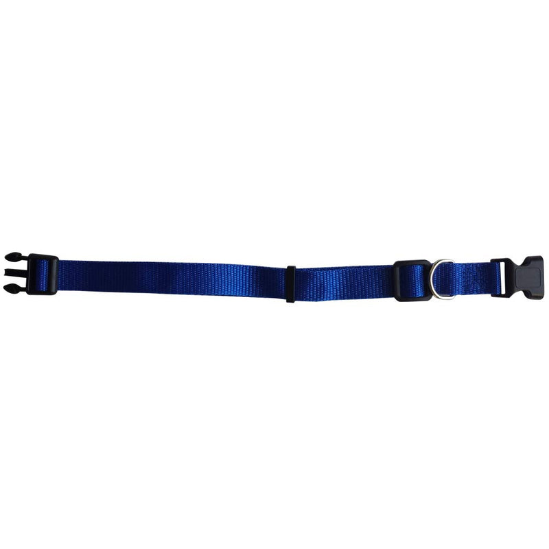 Schone Products (UK) 2pc – Nylon Dog Lead and Collar Set – BRIGHT COLOURS FOR NIGHT WALKING (Blue) Blue - PawsPlanet Australia