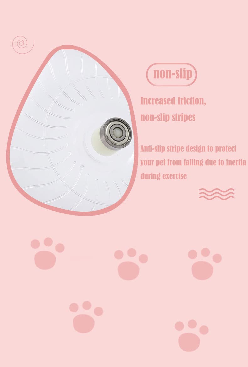 Flying Saucer Hamster Wheel with Silent Spinner,Hamster Running Wheel for Hamster Syrian,Small Guinea Pig,Small Chinchilla,Pet Mice - PawsPlanet Australia