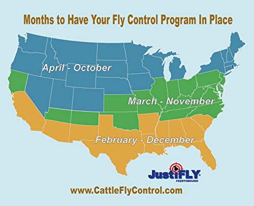 Champion USA JustiFLY Feedthrough Cattle Fly Control, Single | Non-Toxic Larvicide. Controls All Four Fly Species That Affect Cattle. Over 50 Million Head Treated - PawsPlanet Australia