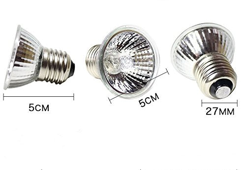 [Australia] - CTKcom 4-Pack 50W UVB Light UVA Bulb E27 Heating Lamp,110V Full Spectrum Reptilian Lamp Lizard Lamp UV Heating Lamp Spot Lamp for Turtle Aquarium Aquatic Reptile Lizard Habitat Heat Lighting,4 Pcs 