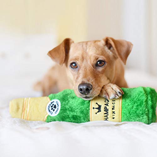 [Australia] - ZippyPaws - Happy Hour Crusherz Drink Themed Crunchy Water Bottle Dog Toy Champagne 