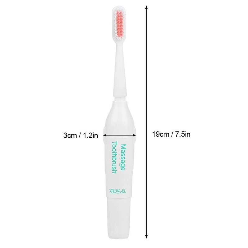 Oumefar Triple Dog Pet Finger Toothbrush Set Dog Pet Toothbrush Pet Dog Electric Toothbrush Kissable Electric Cleaning Soft Massage Finge for Dogs Cats Green - PawsPlanet Australia