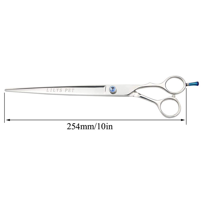 [Australia] - LILYS PET HIGH-END Series 7" 8" 9" 10" Japanese 440C Stainless Steel Professional Pet Grooming Cutting Scissors Beautiful Blue Screw 10" 