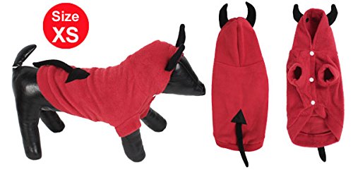 Sourcingmap Single Breasted Sleeved Pet Apparel Coat, X-Small, Red - PawsPlanet Australia