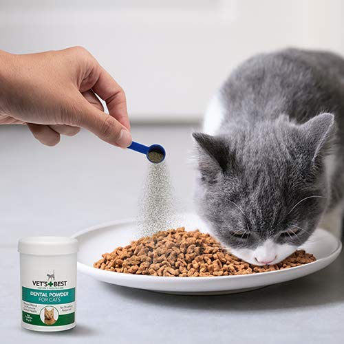 Vet's Best Natural Dental Powder for Cats |Clean Teeth and Fresh Breath - 90 g - PawsPlanet Australia