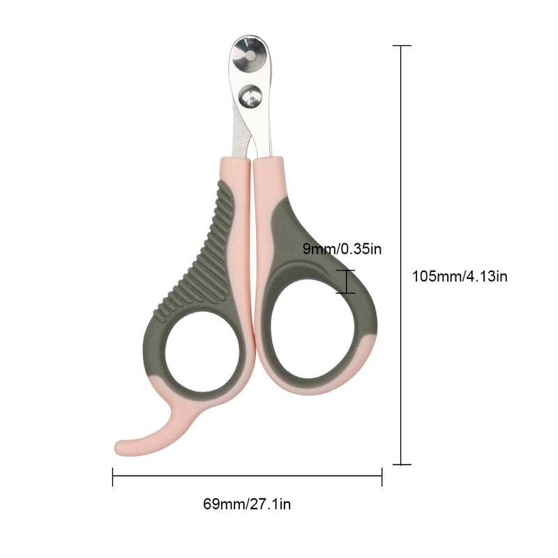JITNGA 1 Piece Pet Nail Scissors 11 x 6.5 cm for Medium and Small Pets Claw Care (Rose) - PawsPlanet Australia