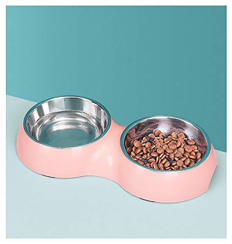 Camiter 2 Pack Dog Bowl ,Stainless Puppy Food and Water Feeder for Dog Cats ,Multifunctional Pet Food Bowl, Dog Bowls And Water Bowls 2 Pack 2in1 bowl - PawsPlanet Australia